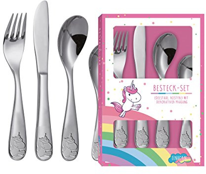 Kinderbesteck - Einhorn 4-teilig inkl. Gravur