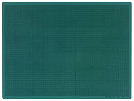 Linex skärmatta A2 45 x 60 cm, med mm-rutnät, självläkande skäryta, grön, 10 stycken
