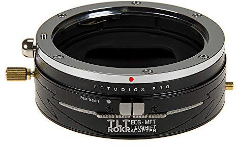 Fotodiox Pro Tlt Rokr - Tilt/Shift Lens Mount Adapter for Canon EOS (EF/EF-S) D/SLR Lenses to Micro Four Thirds (MFT, M4/3) Mount Mirrorless Camera Body