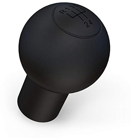 kwmobile Hülle kompatibel mit VW Audi 5-Gänge Schaltknauf Rund Typ A - Silikon Gang Schaltknüppel Cover Schutzhülle in Schwarz