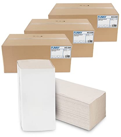Funny Papierhandtücher (Papierhandtuch 3x 5000, Natur)
