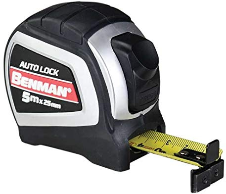 Flessometro Benman, 5M x 25Mm, Auto Lock, Abs+Tpr
