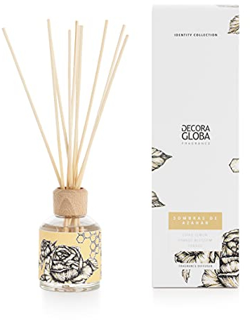DECORAGLOBA - Diffuseur de Parfum - l'ombre des Fleurs D'Oranger - Un Parfum Floral Doux Hespéridé - Diffuseur de bâton parfumé 100 ML. - Collection Identity