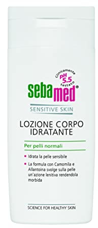Sebamed Feuchtigkeitsspendende Körperlotion für normale Haut, talgregulierende Lotion, spendet empfindlicher Haut, beruhigende Wirkung für weiche und samtige Haut, pH-Wert der Haut, pH-Wert 5,5, 200