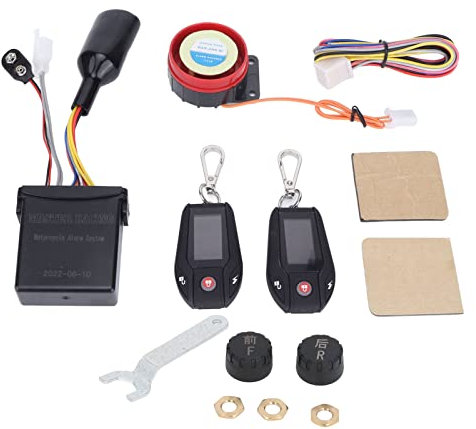 Sistema de Alarma para Motocicleta, Multifunción, Antirrobo, Sistema de Alarma para Motocicleta, Dispositivo de Visualización LCD con Detección PKE para Vehículos Todoterreno ATV(#1)