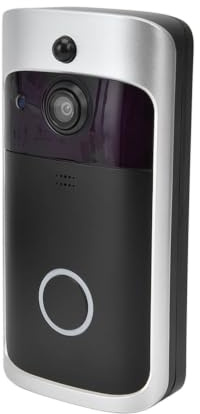 Sonnette Vidéo sans Fil Exterieure avec Caméra, 720P Sonnette WiFi Nocturne Infrarouge, Alarme Antivol PIR Détection, Visiophone sans Fil Audio Bidirectionnel
