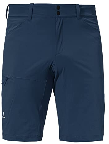 Schöffel Herren Shorts Danube M, wasserabweisende Radlerhose, schnell trocknende Fahrradhose mit Bundverstellung, dress blues, 52