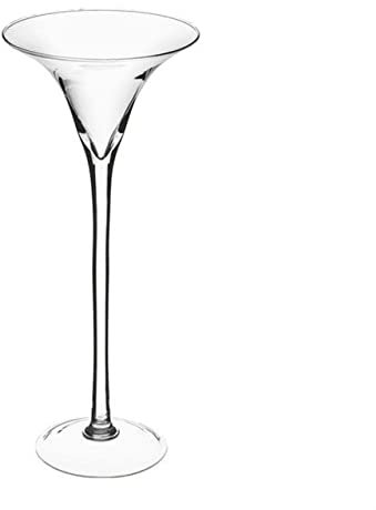 SWEET HOME Coppa Vaso Martini in Vetro Trasparente cod.VA00891LU cm 40h diam.16,5 by Varotto & Co.