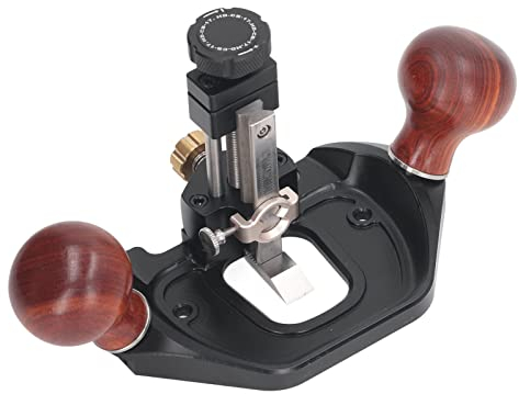 Fräshobel, Aluminium-Hand-Holzbearbeitungswerkzeug, Mini-Holzbearbeitungshobel, Präzises Trimmen, Handfräshobel mit Verstellbarem Hobelmund, Flacher Bodenkantenhobel