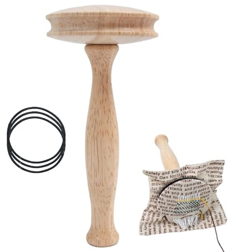 Xiixuuj Stopfpilz, Stopfzubehör-Kit -Stopfgarn-Pilz-Kit? -Nähwerkzeug, Tragbares Nadelaufbewahrungs-Pilz-Nadelfaden-Set, Stopfmaschine Weaving Mending Repair Tool Zum Stopfen Von Jeans
