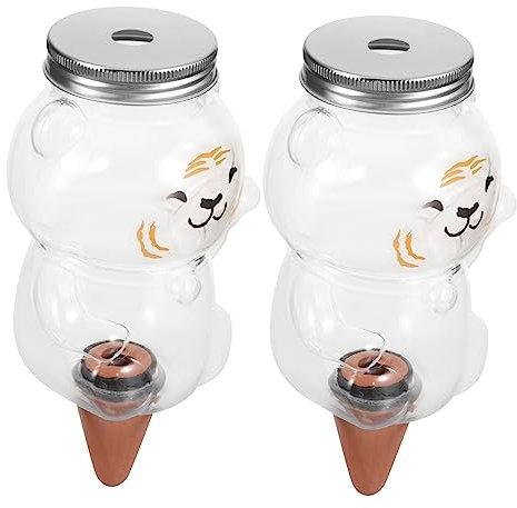 Gogogmee Automatische Pflanzenbewässerung 2 Stück Gartenbewässerungsgerät 350ml Kunststoff Selbstbewässerer Für Sukkulenten Und Topfpflanzen Balkon Indoor