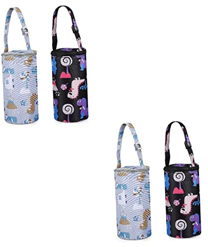 TOYANDONA 4 Stück Thermotasche für Babyflaschen Flaschentasche Kühltasche für Babymilch Halter isoliertasche für babyflaschen Babyflaschen-Isoliertasche Tragetasche Milchflaschenbeutel