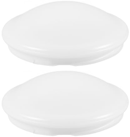Mipcase 2pcs Plastic Ceiling Light Shade Replacement Flush Mount Dome Cover for Versatile Use Bedrooms Kitchens Bathrooms and Offices Easy Screw Installation Durable Design