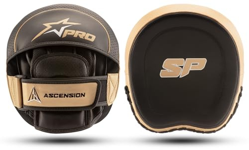 Starpro Ascension Precision Pratzen – Premium Curved Mitts aus Ultra-Mikrofaser mit Grip Core für professionelles Box- und MMA-Training