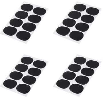 Bissgummi - Bissplatten für Klarinette und Saxophon, 0,8 mm, Weich, Schwarz, 32 Stück