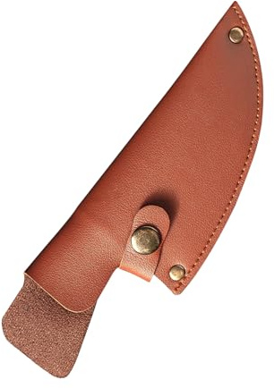 Alyxiavia Leder Messer Scheide PU Lederscheide Für Messer Brown Jagdmesser Leder Scheiden für 6-Zoll-Ausbeinmesser Küchenzubehör für Camping-Outdoor-Aktivitäten Messerscheide Ohne Messer