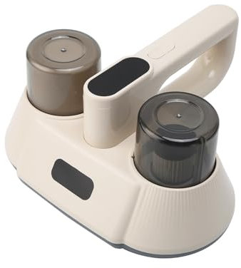 Ruspela Aspiratore acaro per materassi, aspirapolvere a mano con filtro UV C e ultrasonico HEPA per la pulizia di biancheria da letto, peli di animali su materassi divani tappeti