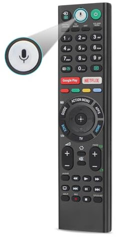 Gvirtue RMF-TX310E RMF-TX220E - Telecomando vocale per TV Sony, ricambio per telecomando originale, compatibile con Sony 4K Smart Bravia UHD LED LCD HD TV con funzione microfono
