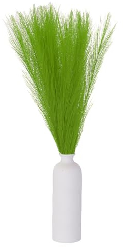QUARKZMAN Pampasgras Künstlich Grasgrün, 30 Stück 61cm | Boho-Deko-Kunstblumen für Flur, Fensterbank, Büro, Schlafzimmer und Wohnzimmer