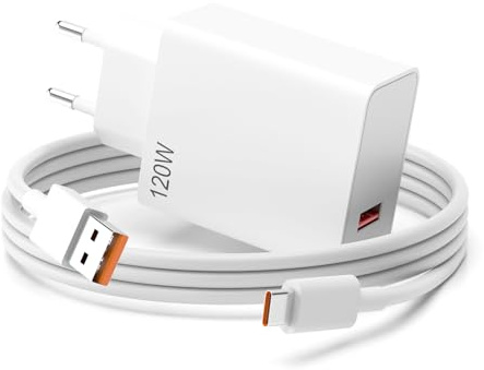 DECSZDY 120W USB C Hyper/Turbo Ladegerät Kompatibel mit Xiaomi 17 Ultra 15 14T pro Redmi Note 15 14 13 12 Pro+ 5G 14T 13T 12T 11T Poco X7 F7 X5 X4 F4 M8 M7 C85 Handy Ladegeräte Netzteil Smartphone