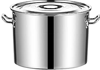 Stainless Steel Stockpot with Lid – 35cm x 22cm, Cooking Pot for Boiling, Steaming, and Soup Preparation – Perfect for Home Cooks and Chefs