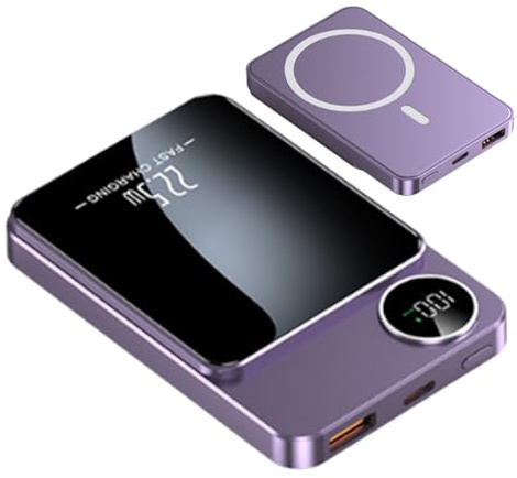 Station De Charge sans Fil | Batterie De Charge Magnétique Rapide - Chargeur sans Fil Magnétique 20000mAh,pour Smartphone, Écouteurs, Tablette, PC Portable, Montre Connectée, Bureau, Maison