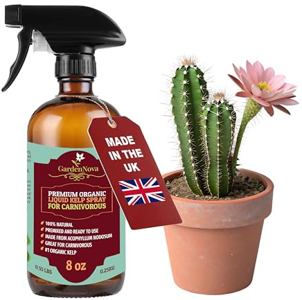 GARDENERA Professional Organic Liquid Kelp Spray for Carnivorous Plants - 8 oz - Ready-to-Use Fully Organic Seaweed & Kelp Fertilizer Mist