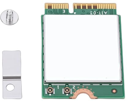 Plyisty Carte WiFi 6E, AX211NGW PCIe WiFi 6E Adaptateur Réseau avec 5.3, pour Processeur 11ème Génération 160 MHz 2,4 G 5G 6 GHz Triple Bande