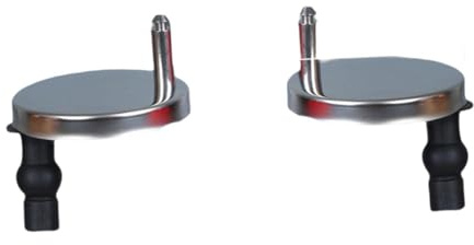 Milageto Kit di 2 bulloni per cerniere del sedile del WC, fissaggi superiori per cerniere sedile WC, sostituzione per WC, 60mm