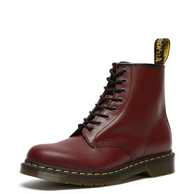 DR MARTENS 11822600 8 Eye Boot Unisex, Cherry Red Smooth EU 38