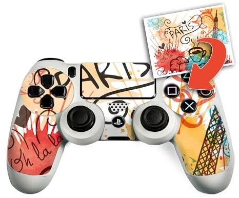 atFoliX Personalisierbare Designfolie kompatibel mit Sony PlayStation 4 Controller - gestalte deinen Skin Aufkleber im Custom-Konfigurator einfach selbst