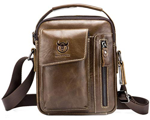 Hebetag Leder Business Messenger Bag Schulter Handtasche für Männer Reisen Outdoor Umhängetaschen Aktentasche Brieftasche Brieftasche Geldbörse Casual Daypack