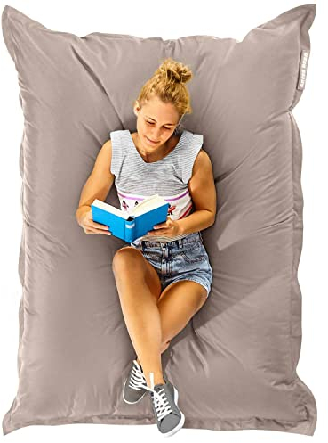 Green Bean© Poltrona a sacco XXL 140x180cm 380 Litri Bambini & Adulti Imbottitura Perle EPS Gigante Grande Esterno Lavabile Impermeabile Cuscino per sdraiarsi per pavimento Sedia