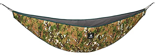 OneTigris Hideout Hängematte Underquilt Isomatten Underblanket für Hängematten Unterdecke Wärmeschutz Ultraleicht für Outdoor Wandern Camping 280x120cm(Camo) | Quilt mit Wärmeschutz 280 x 120 cm kompakt tragbar für kühle Nächte Übernachtungen auf Reisen und unterwegs