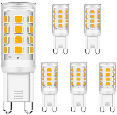 Brantoo G9 LED Glühbirnen 3W Entspricht 15W 20W 25W 28W 33W Halogen Glühbirnen, Warmweiß 2700K, CRI> 85, G9 Sockel Energie sparen LED Lampe, Kein Flimmern, Nicht dimmbar, AC 220-240V, 5er Pack