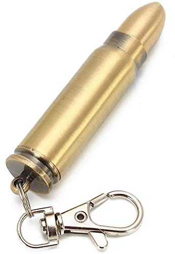 AMAZOM Accendino per Accendino da Campeggio in Pietra Focaia Permanente, con Stoppini Portachiavi in Metallo Creativo Impermeabile Sopravvivenza di Emergenza Portachiavi Accendino (Senza Olio)