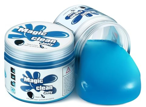 DNA MOTORING Car Cleaning Gels Auto Detailing Tools Cleaning Putty Car Interior Cleaner, Car Jelly Cleaner, Keyboard Cleaner, Car Cleaning Supplies Car Gifts for Men Women, Blue, TOOLS-00151