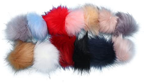 TOPBATHY 30st Bommelball Plüsch Fellknäuel Kunstpelzball Beutel-pom-pom-Ball Pelzbälle Plüsch Bommel Pom Ball Für Strickmütze Bommelkugel Selber Machen Flauschige Bälle Basteln Hut Haarball