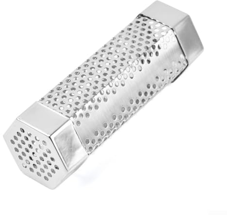 SPORTARC 1 x Roll-Grillkorb, Grillnetz, Zylinder, Grillen, Fleisch, Gemüse, Käfig (15,2 cm)