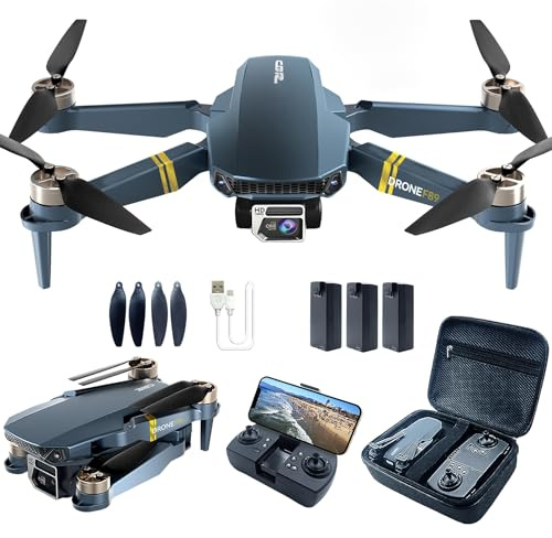 800 Meter Reichweite faltbare Drohne mit Kamera für Anfänger – 60+ Min. Flugzeit, WiFi FPV Quadrocopter-B0DBHKKQ47