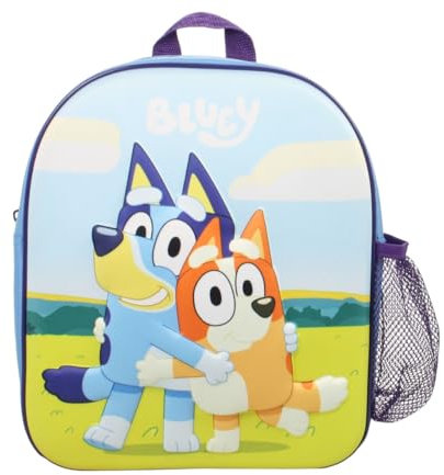 Bluey & Bingo Backpack Blue Children's Nursery School bag Travel Toys Kids Rucksack for Boys Girls