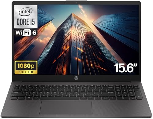 HP 250 255 G10 Business Laptop 15.6 FHD Display, Intel Core i5-1334U (Beats AMD Ryzen 5 7530U) 32GB RAM, 1TB PCIe SSD per casa, studenti, webcam, tastierino numerico, Windows 11 Pro
