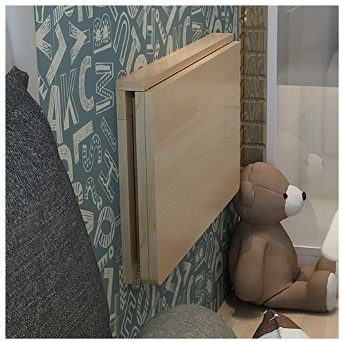 FGDIUCVN An der Wand montierter Klapptisch, Drop-Leaf-Tisch für Waschküche, zusammenklappbarer Tisch für kleine Platzersparnis, schwebender Schreibtisch für das Arbeitszimmer im Esszimmer,