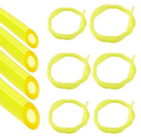6pcs Tuyau Durite D'essence 1,3m, Durite Essence, Diamètre 3*6mm, 3*5mm, 2.5*5mm, 2*3.5mm, Pour Souffleurs Coupe-Bordures, Tronçonneuses, Débroussailleuses, Tuyau De Carburant Flexible Et Durable