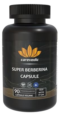 Berberina 500 mg Pura con Gymnema Sylvestre Forte 90 Capsule - Complex Naturale Originale Alto Dosaggio con Picolinato di Cromo, Fieno Greco e Ginseng