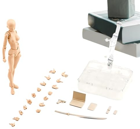 Tuxuseo Länkdocka | ritdocka modellfigur | actionfigurer modellset | rita dockmodellset – trädocka att rita för nybörjare, proffs och konstnärer