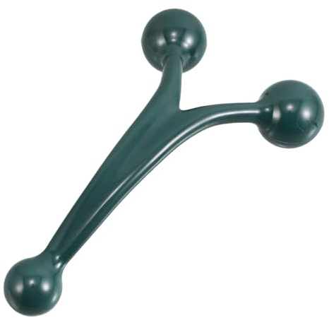 Ipetboom Massageroller Massagegerät aus 3-kugel Ergonomischer Tiefengewebsmassage für Ps Behandlung Handliches Manuelles zur Schmerzlindernden von Gesicht Nacken und Rücken für Zuhause