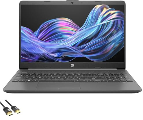 HP 255 G10 15.6 Business Laptop, AMD Ryzen 7 7730U, 15.6 FHD Display, 16GB RAM, 512GB SSD, AMD Radeon Graphics, Numeric Keypad, USB-C, PDG HDMI Cable, US Version KB, Windows 11 Pro, Dark Ash Silver