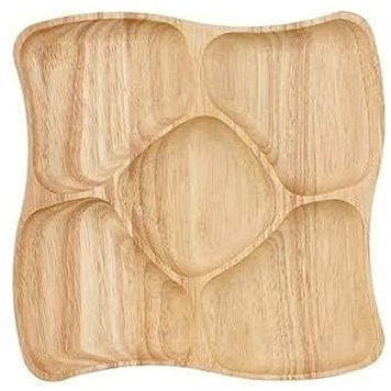 ATMRC Ciotole di Frutta Piatto Ovale Irregolare in Legno massello Piatto da Portata Piatti da Frutta Piattino Vassoio da tè Piatto da Dessert Set di stoviglie Cucina