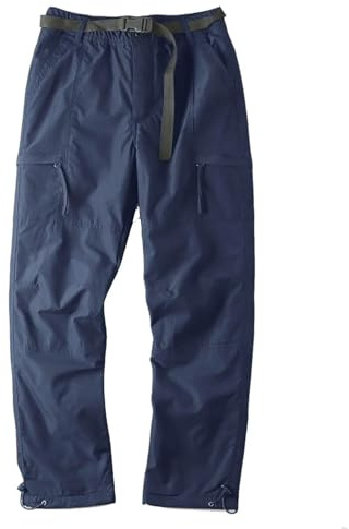 GAUASUIM Damen Softshellhose Wanderhose Skihose Gefüttert Fleece Warm Wasserdicht Winddicht Thermohose Outdoorhose Snowboardhose Trekkinghose Funktionshose Winter mit Gürtel 6 Taschen